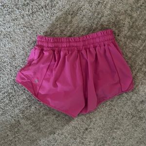 Hotty Hot Sonic Pink Lululemon shorts